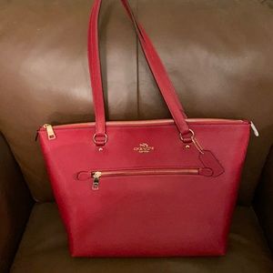 COACH RED BAG NEW AND NEVER USED